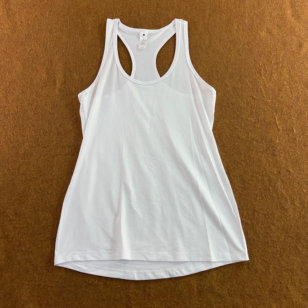 Yogalicious Womens Small White Racerback Activewear Tank Top New